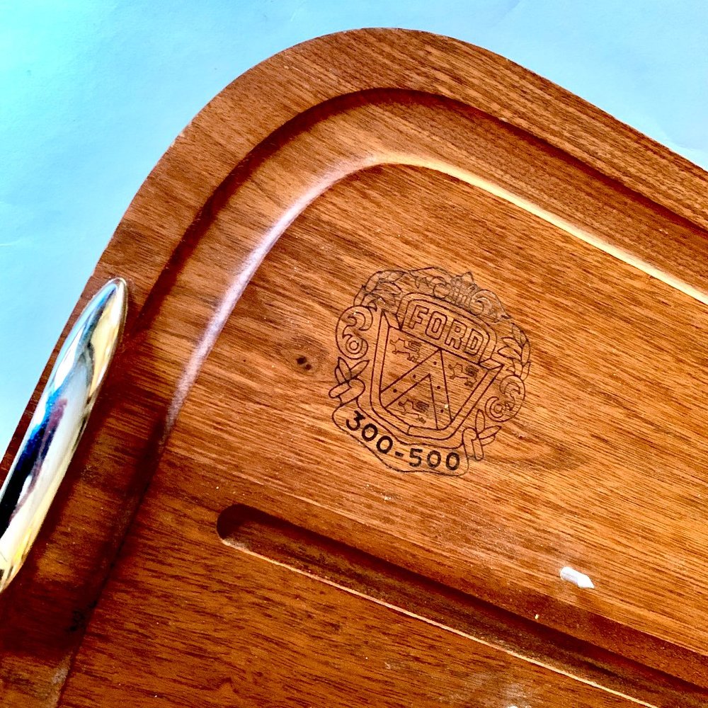 Vintage Ford 300-500 Sales Club Award - Solid Walnut Tray